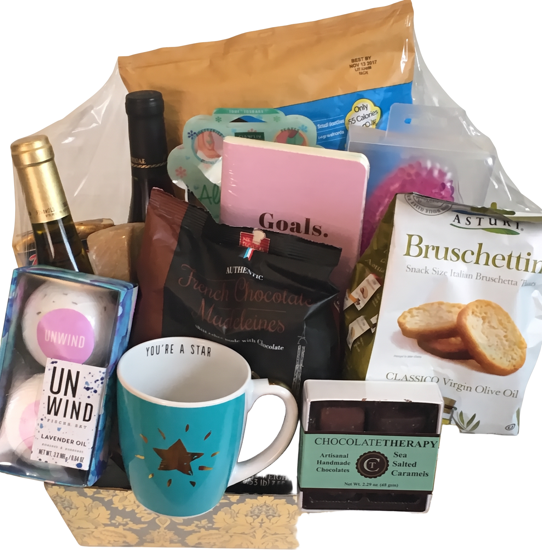 Chocolate Lovers winter holiday gift basket
